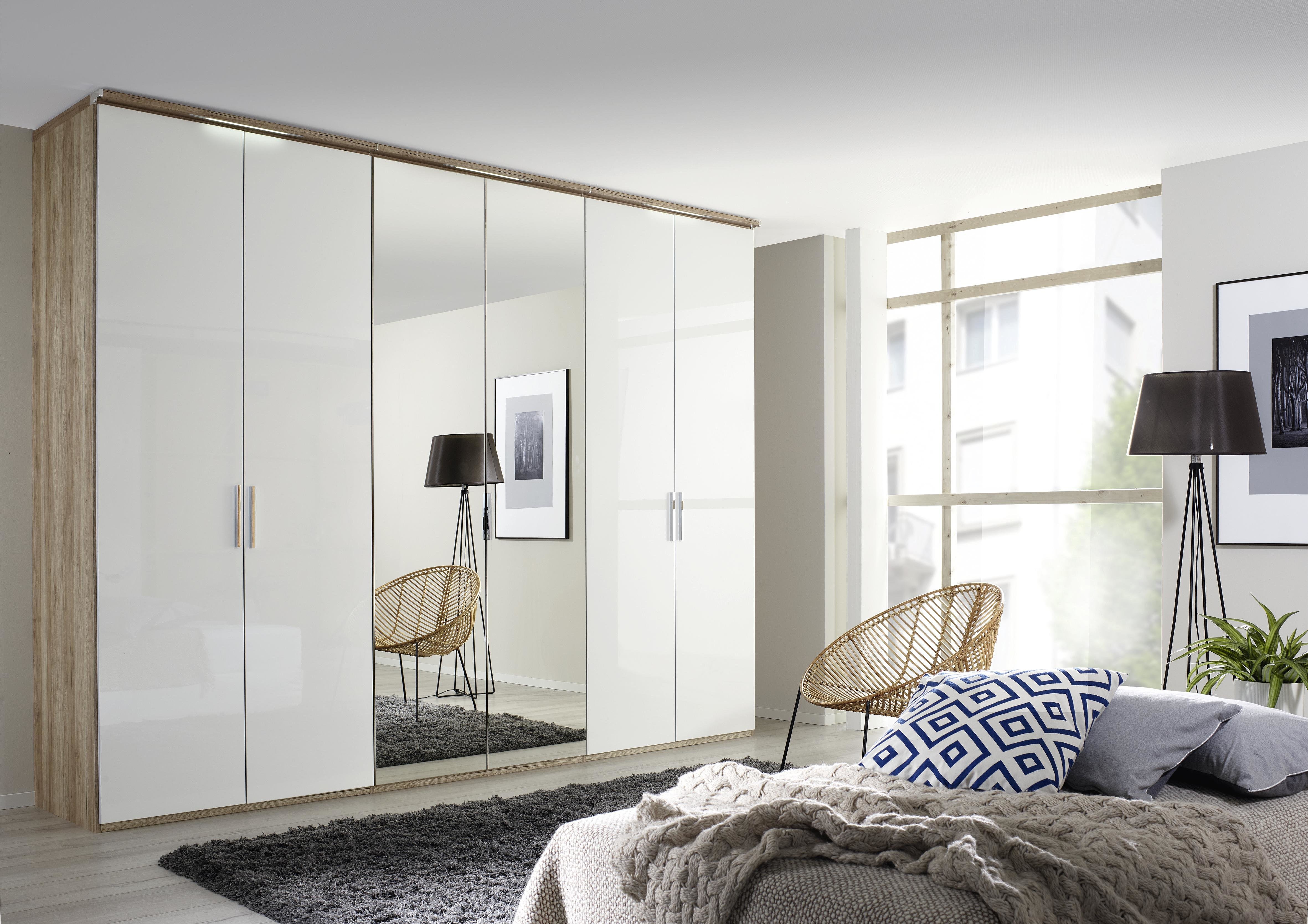 Wardrobe - White - Mirror