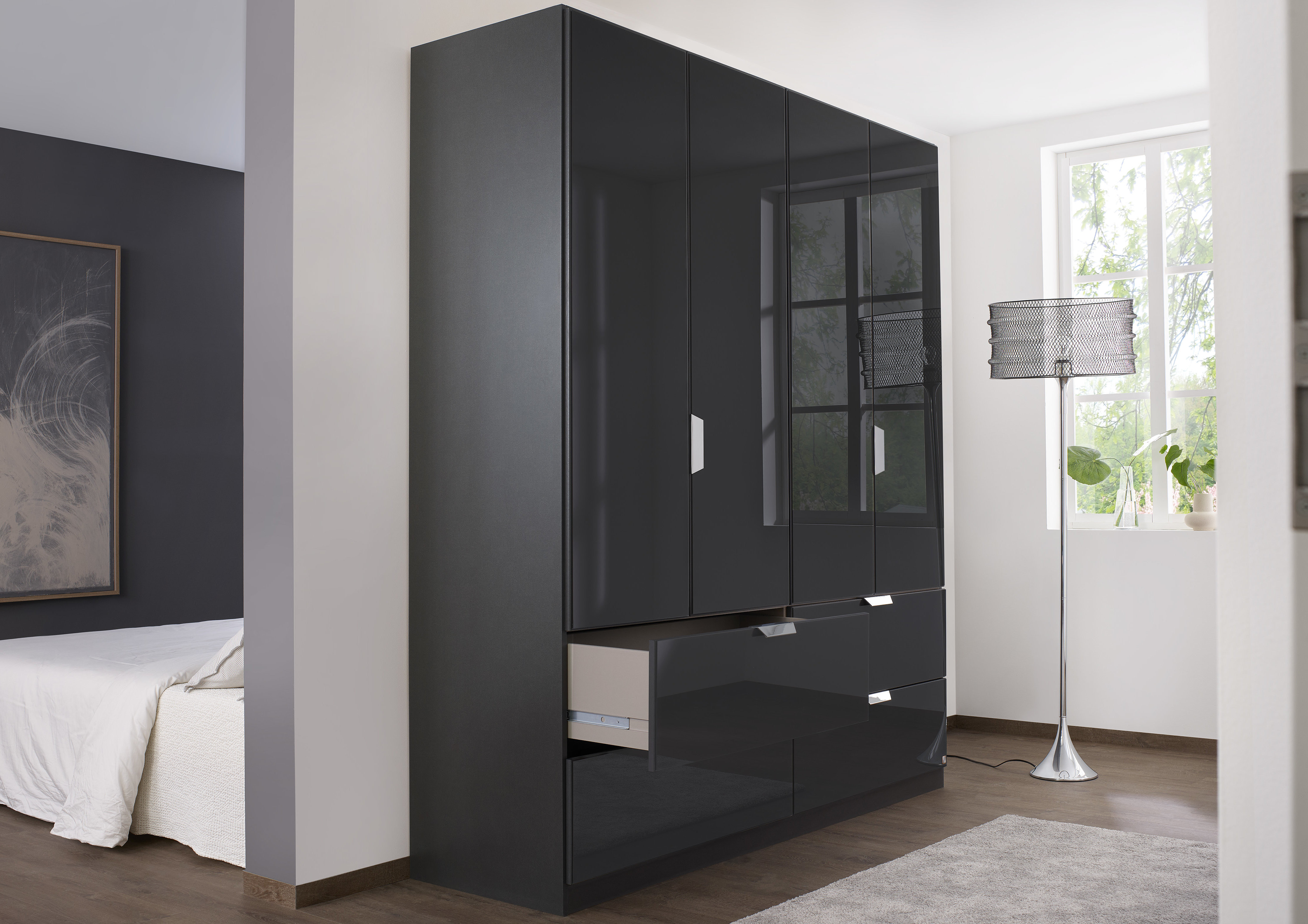 rauch Quadra hinge-door wardrobe