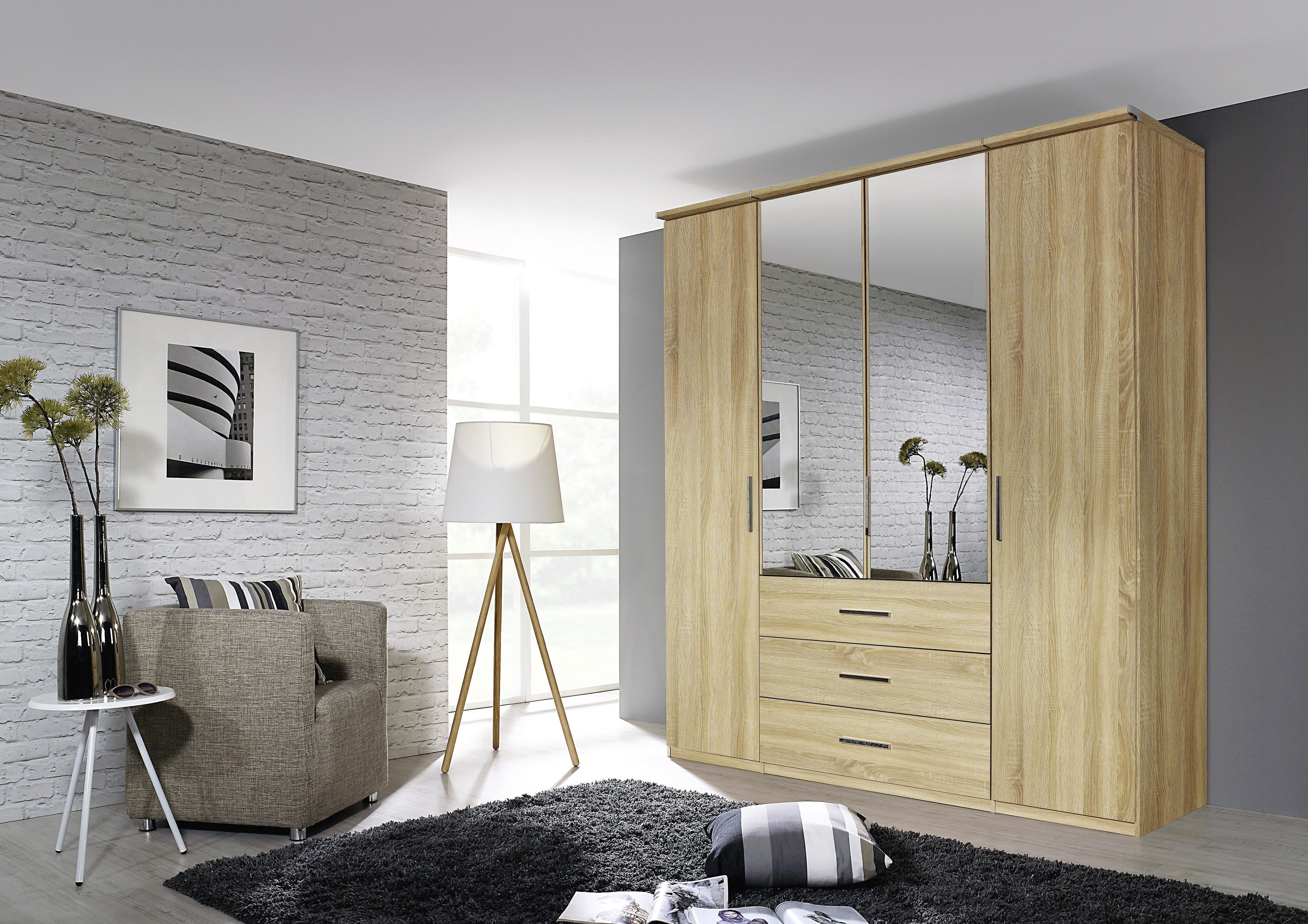 Wardrobe - Wood - Mirror