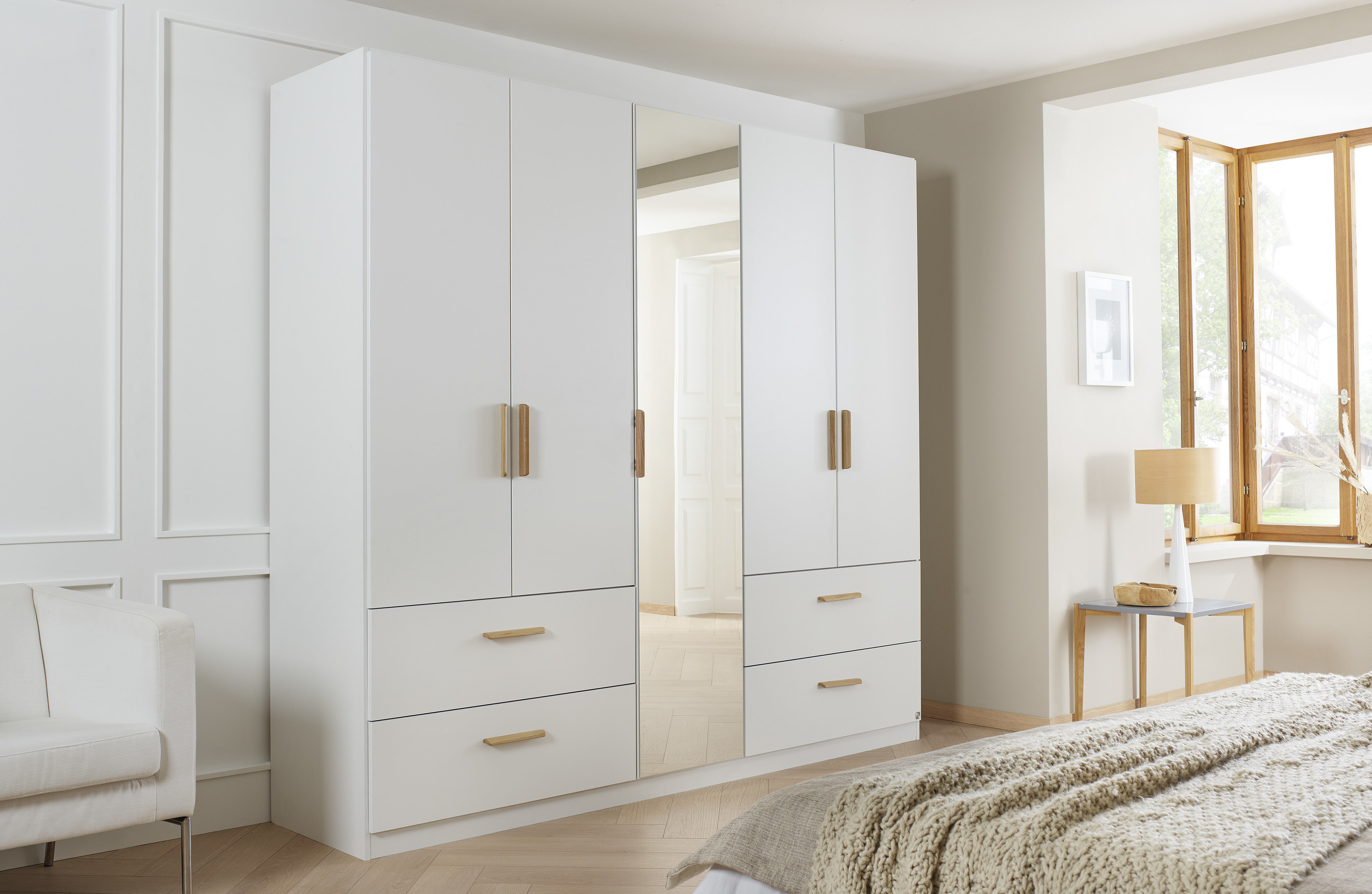 rauch Quadra Spin hinge-door wardrobe