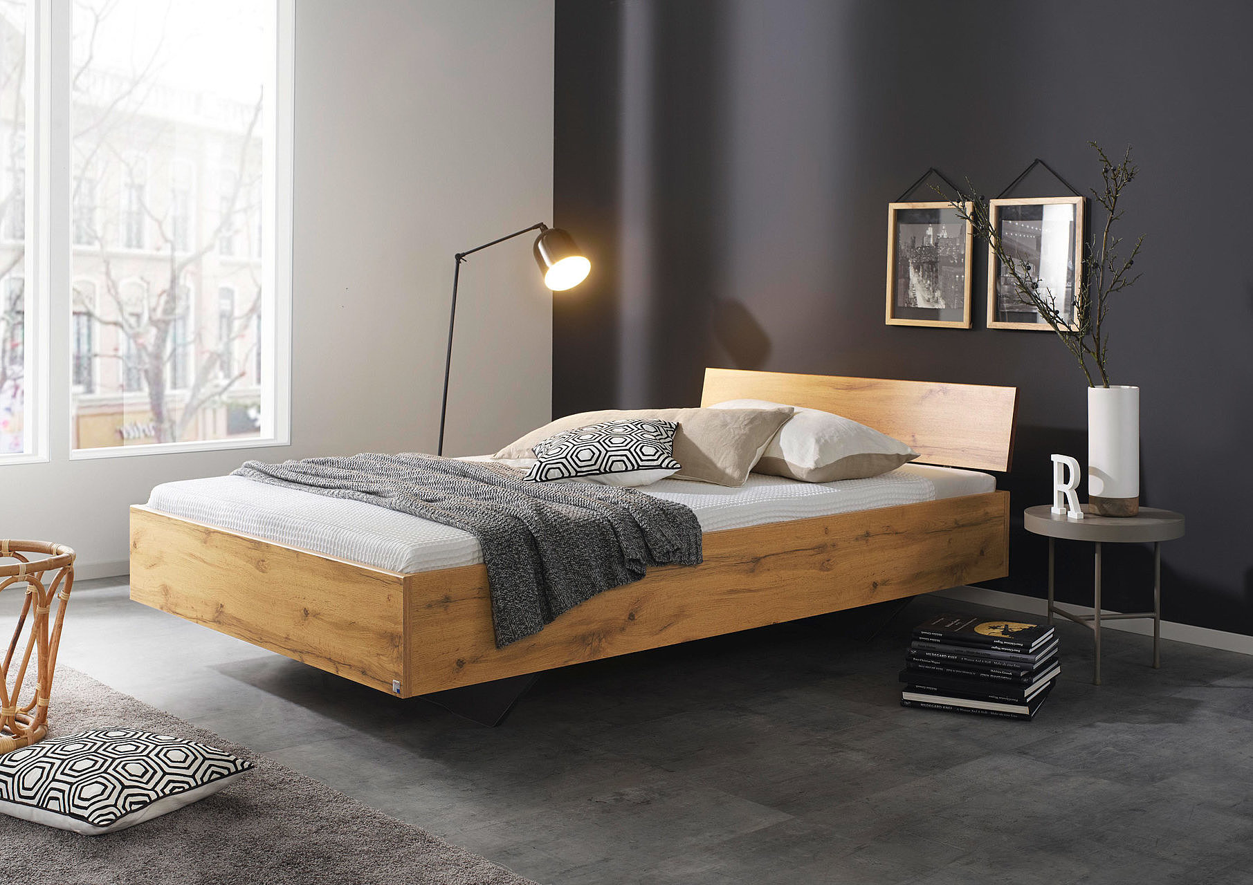 Wooden bed