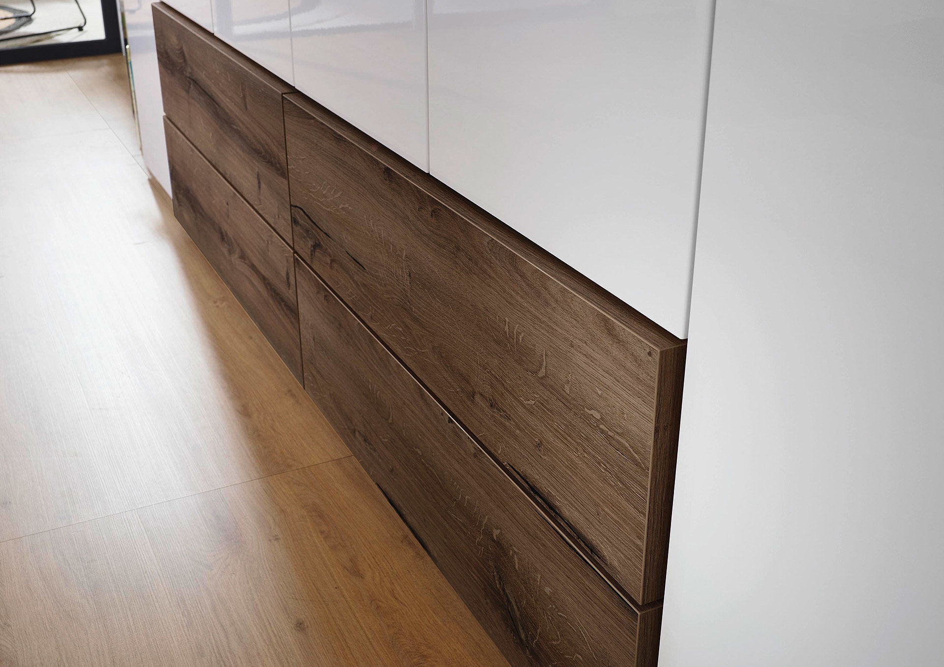 Cabinet cladding - solid wood