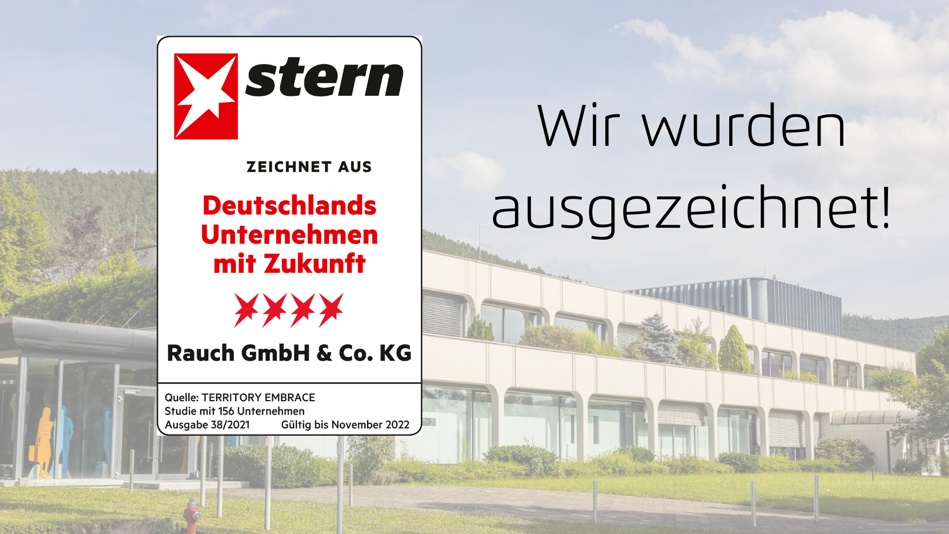 stern-Auszeichnung für "Deutschlands Unternehmen mit Zukunft."